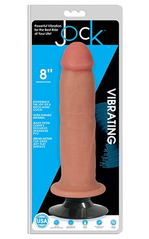 JOCK 8" Vibrating Dong No Balls Vanilla