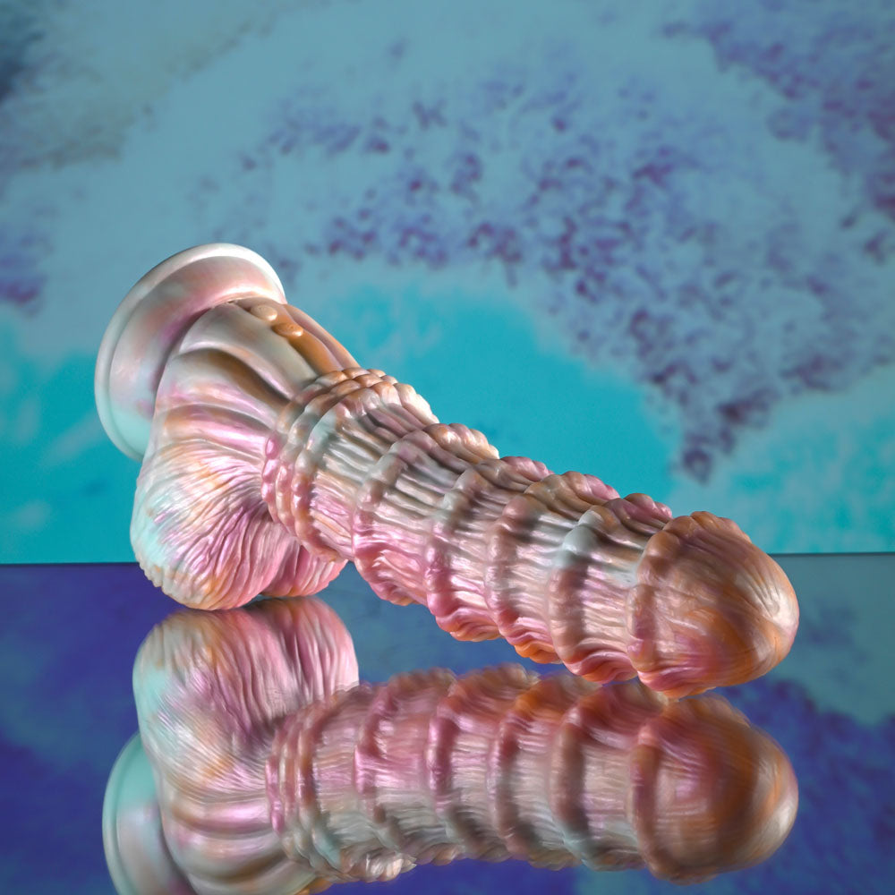 Evolved FANTASY Alien Dildo - Multicoloured 27.6 cm USB Rechargeable Vibrating Fantasy Dildo with Remote