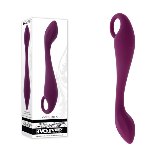 Evolved LOCHNESS G - 19 cm USB Rechargeable Vibrator Purple