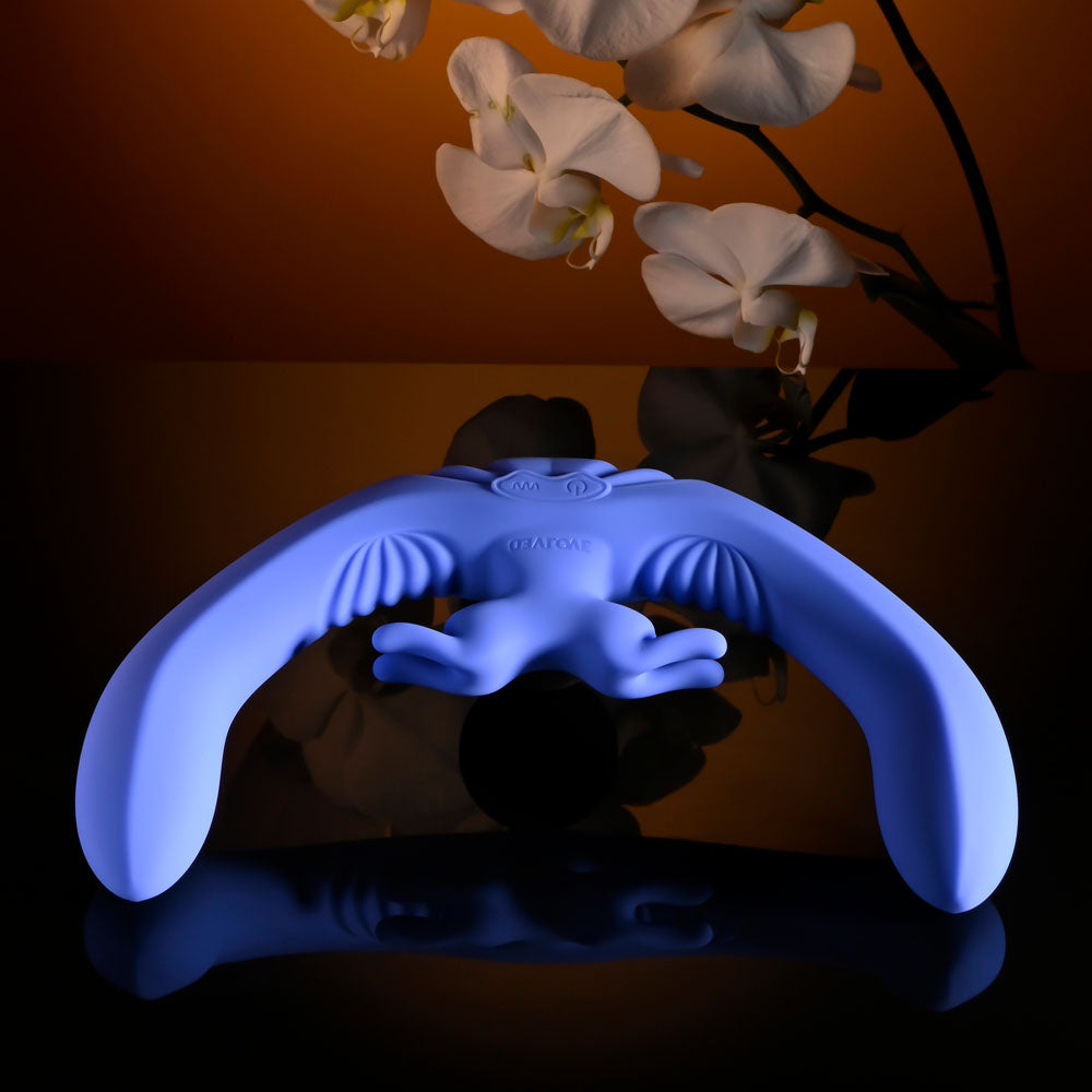 Evolved LOVEBIRDS -  20.8 cm USB Rechargeable Double-Ended Rabbit Vibrator with Remote