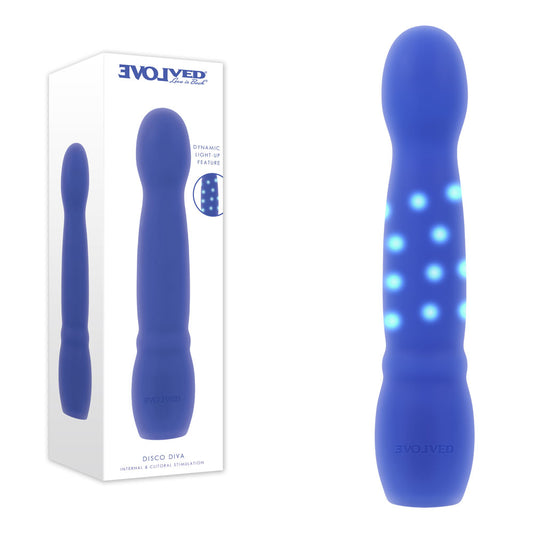 Evolved DISCO DIVA -  20.9 cm USB Rechargeable Light Up Vibrator