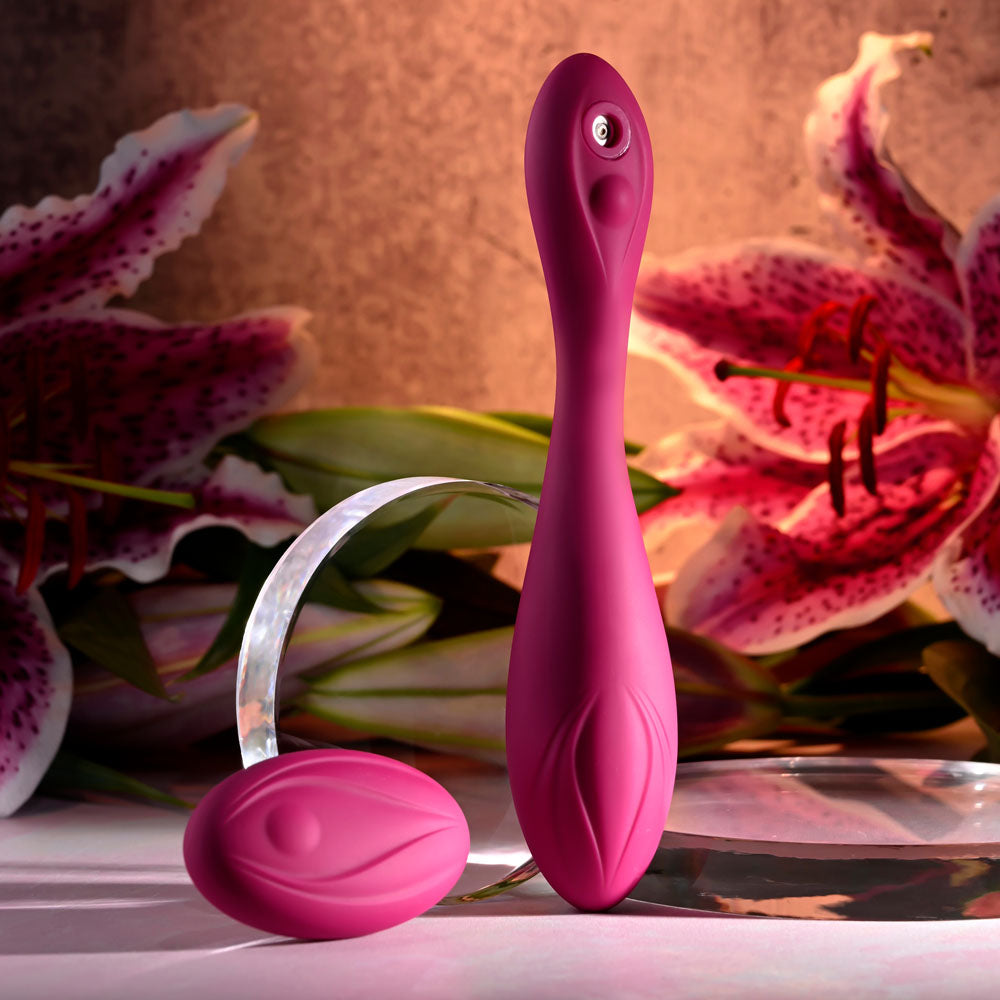 Evolved CHERRY POSE -  16.1 cm USB Rechargeable Flexible & Posable Vibrator with Remote