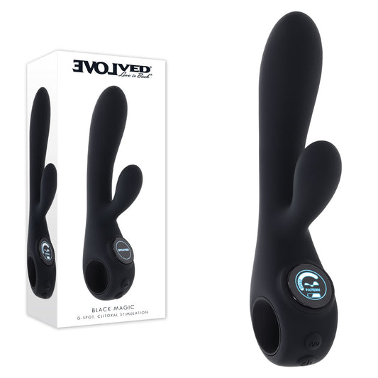 Evolved  MAGIC -  20 cm USB Rechargeable Rabbit Vibrator with LED Screen