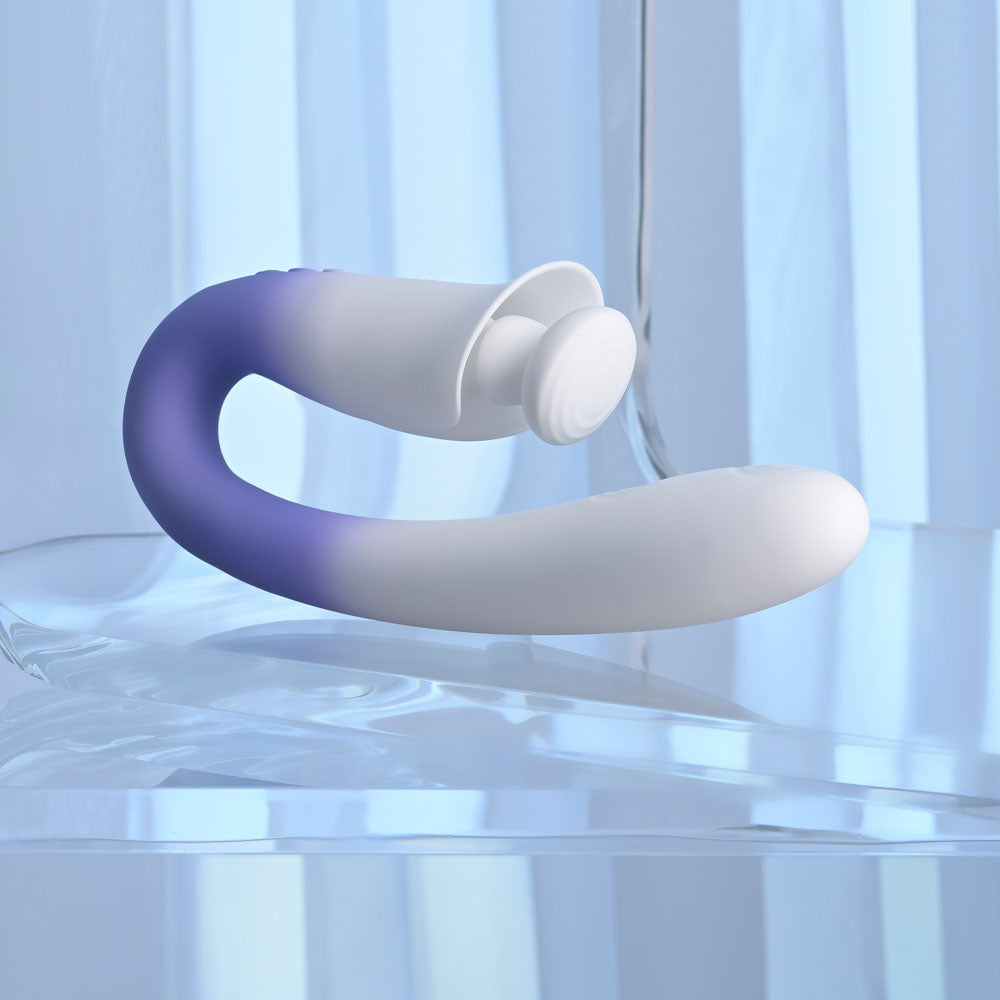 Evolved SPRING LOADED - /Purple 23 cm USB Rechargeable Multi-Tapping Vibrator