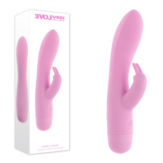 Evolved CUSHY BUNNY -  19.1 cm USB Rechargeable Rabbit Vibrator