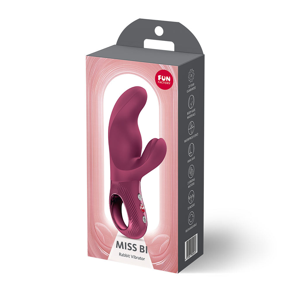 Fun Factory MISS BI Wine  - Wine  17 cm USB-C Rechargeable Vibrator