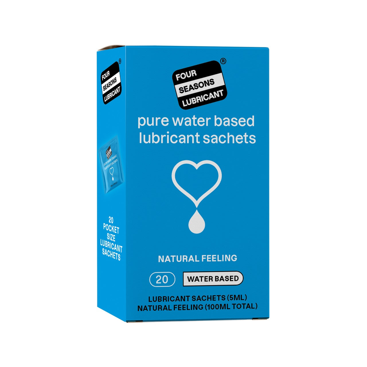 Four Seasons Personal Lubricant Sachet 20pk Default Title