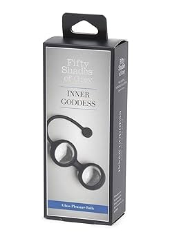 Fifty Shades of Grey Inner Goddess Glass Pleasure Balls 77g Black