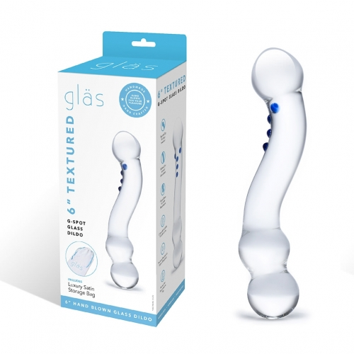 Glas 6" Textured G-Spot Dildo