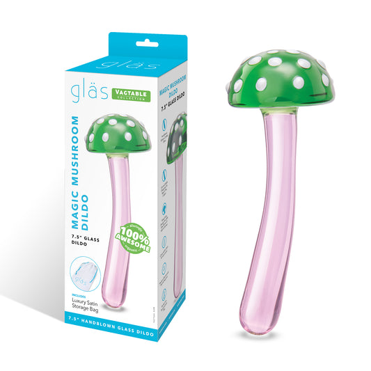 Glas Magic Mushroom Dildo 7.5" Dildo Dildo