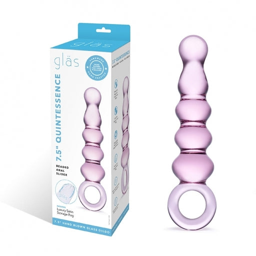 glas 7.5" Quintessence Beaded Anal Slider