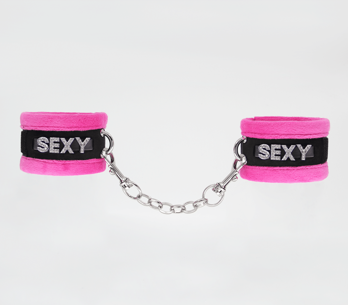 HAN016A Handcuffs - Pink - Love in Leather