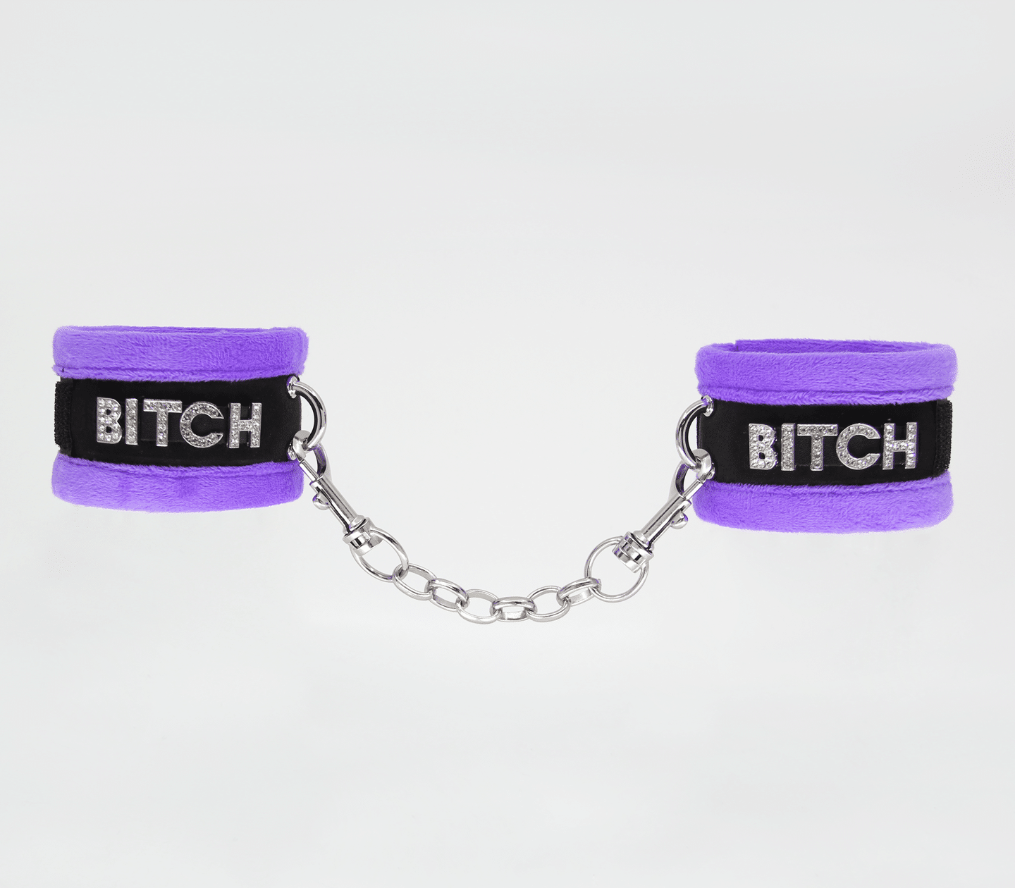 HAN016D Handcuffs - Purple - Love in Leather