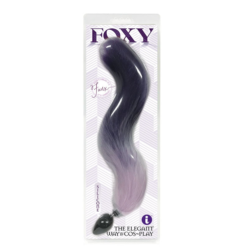 Foxy Fox Tail Silicone Butt Plug -  Gradient - 46 cm Tail
