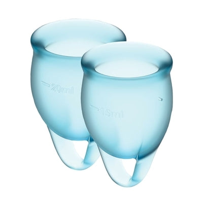 Satisfyer Feel confident Menstrual Cup (Light Blue)