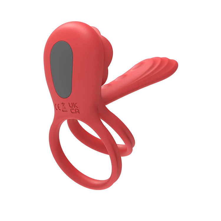 Adam & Eve VIBRATING ROSE GIRTH ENHANCER -  USB Rechargeable Vibrating Cock Ring