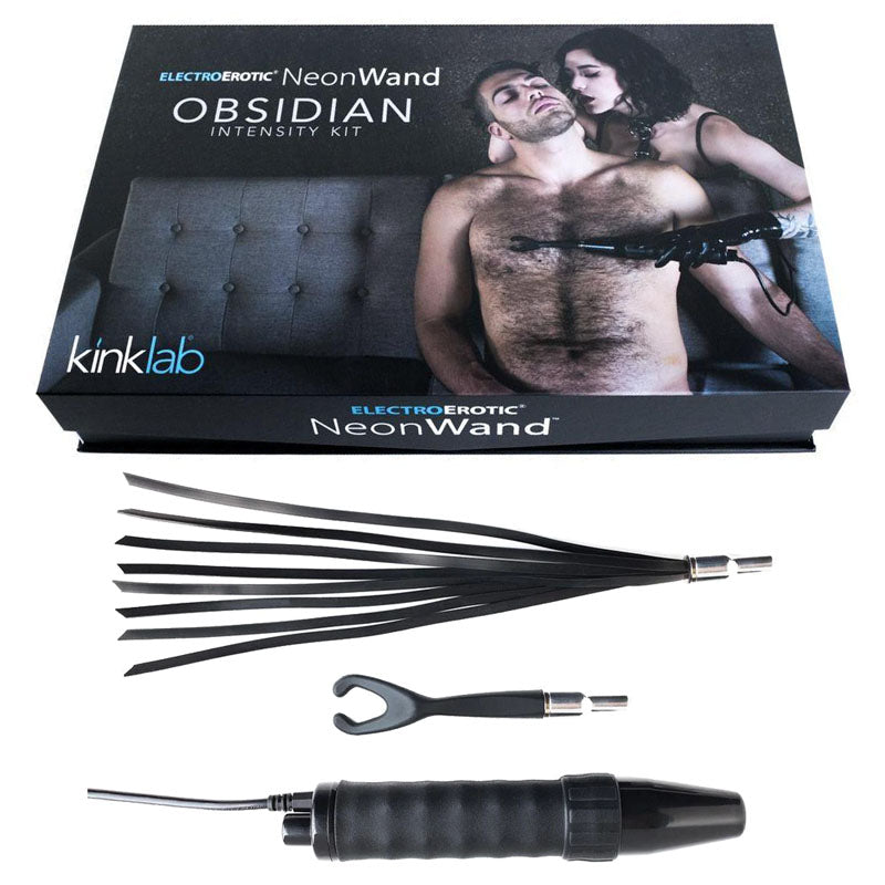 KinkLab Obsidian Neon Wand Intensity Kit Black