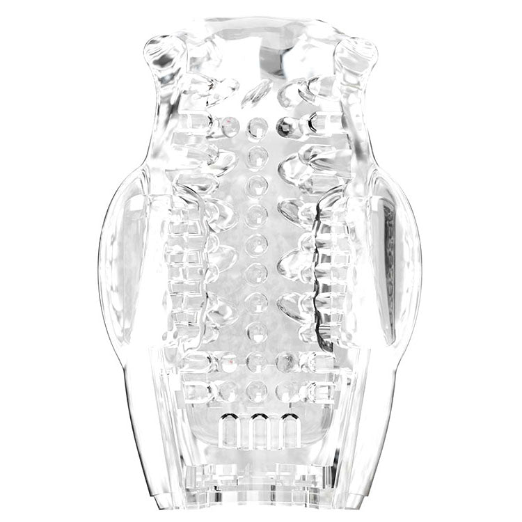 Adam & Eve PLEASURE PRO 3000 - /Red USB Rechargeable Thrusting & Rotating Auto Stroker