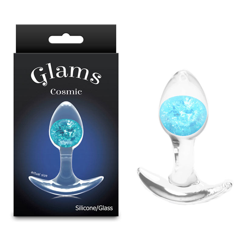 Glams Cosmic - Small -  - Clear/ 8.1 cm Small Butt Plug