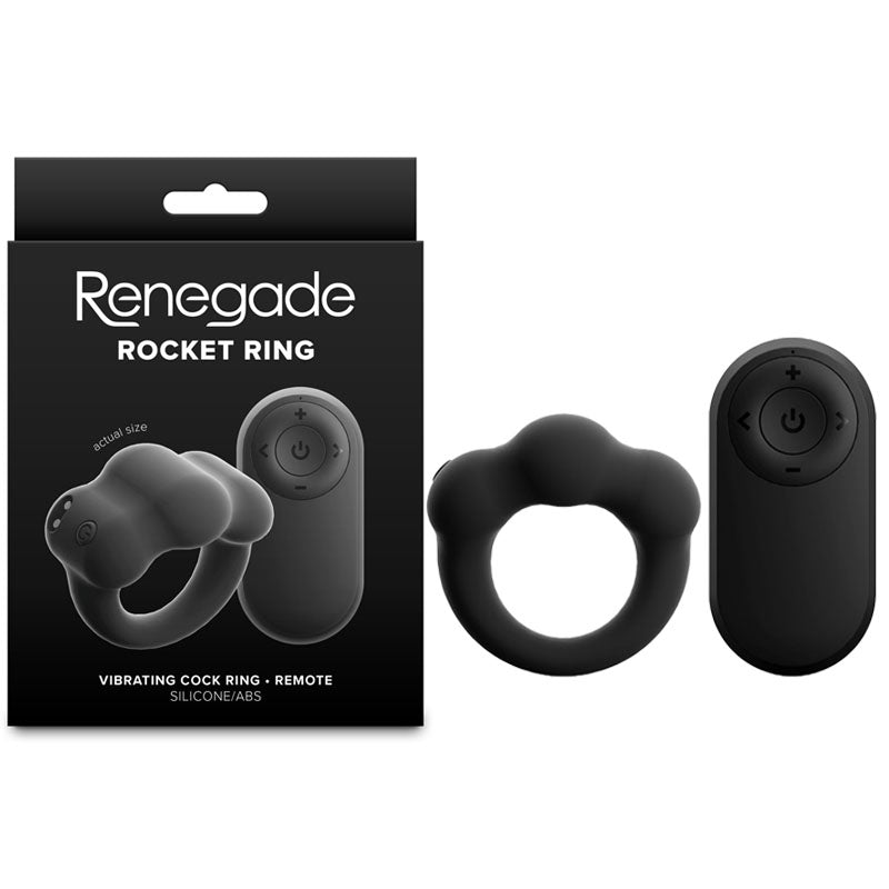 Renegade Rocket Ring -  -  USB Rechargeable Vibrating Cock Ring with Wireless Remote
