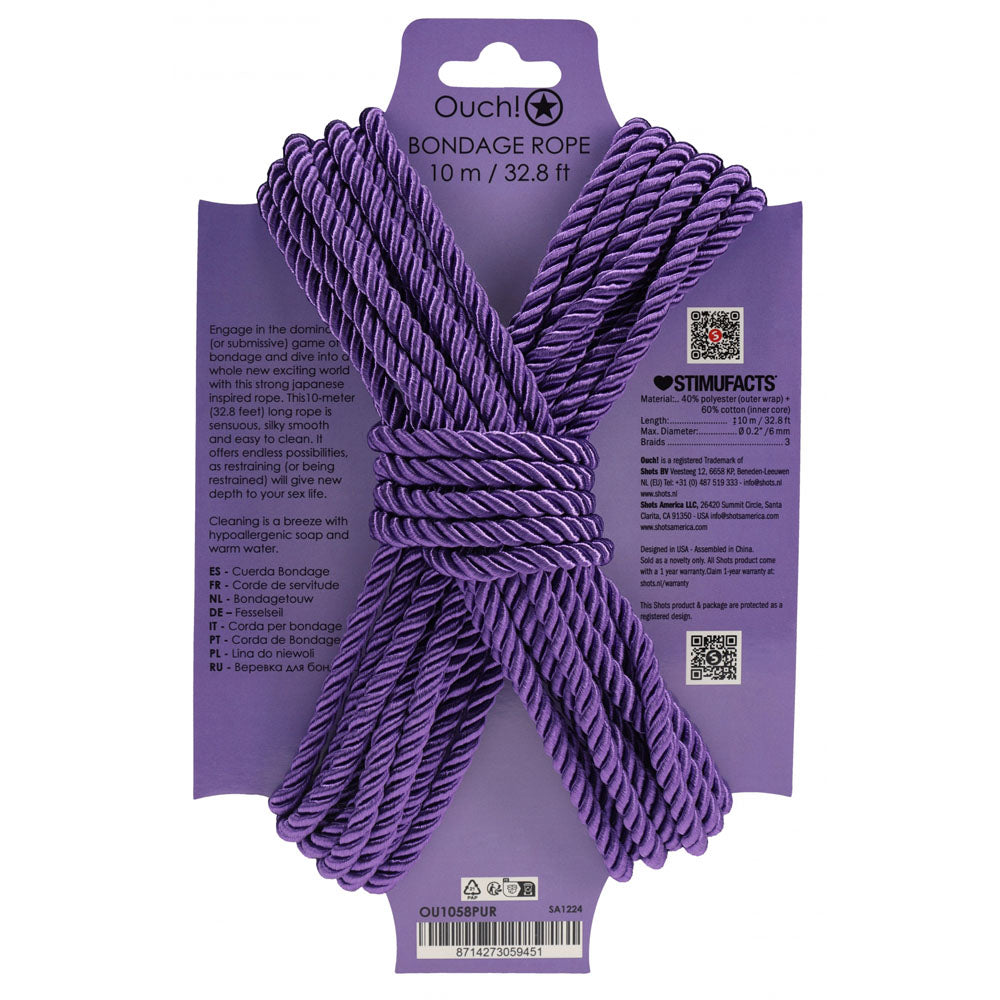 OUCH! Bondage Rope - 10 M -  -  Nylon Bondage Rope - 10 metre Length