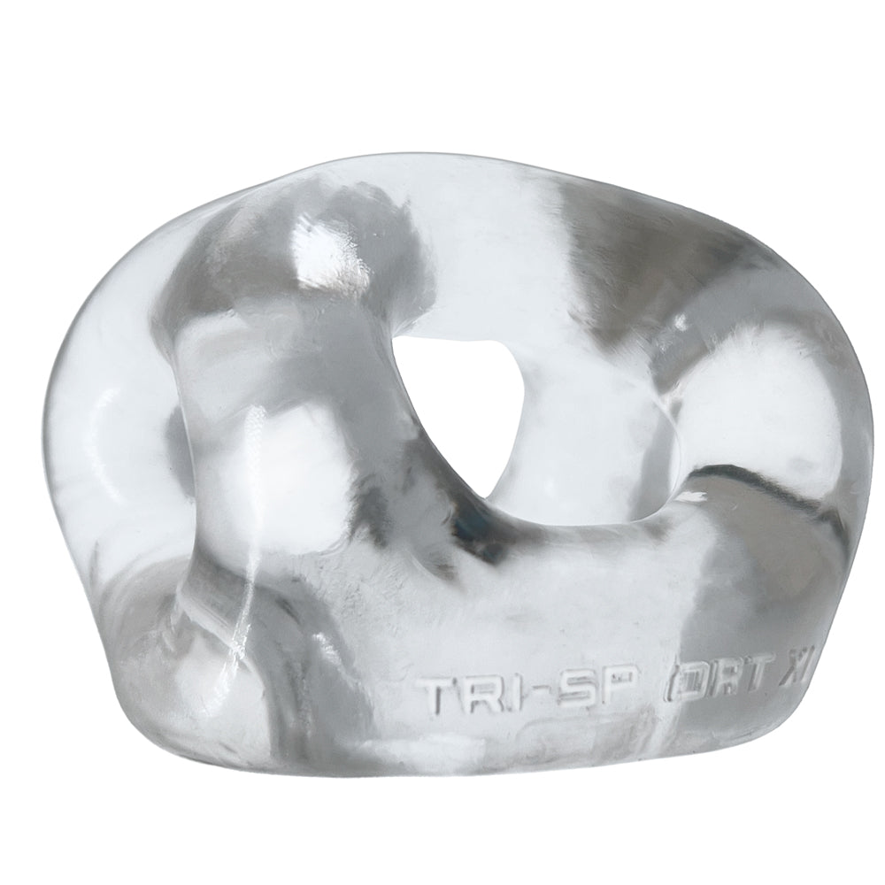 OXBALLS TRI-SPORT XL thicker 3-ring cocksling CLEAR