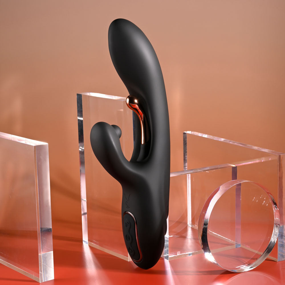 Playboy Pleasure AUREUS -  22.7 cm USB Rechargeable Rabbit Vibrator with Internal Flicker