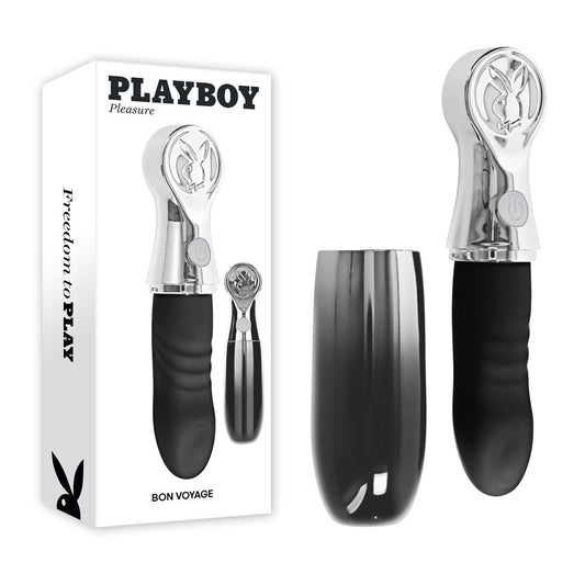 Playboy Pleasure BON VOYAGE - Chrome 18.7 cm USB-C Rechargeable Tapping Vibrator