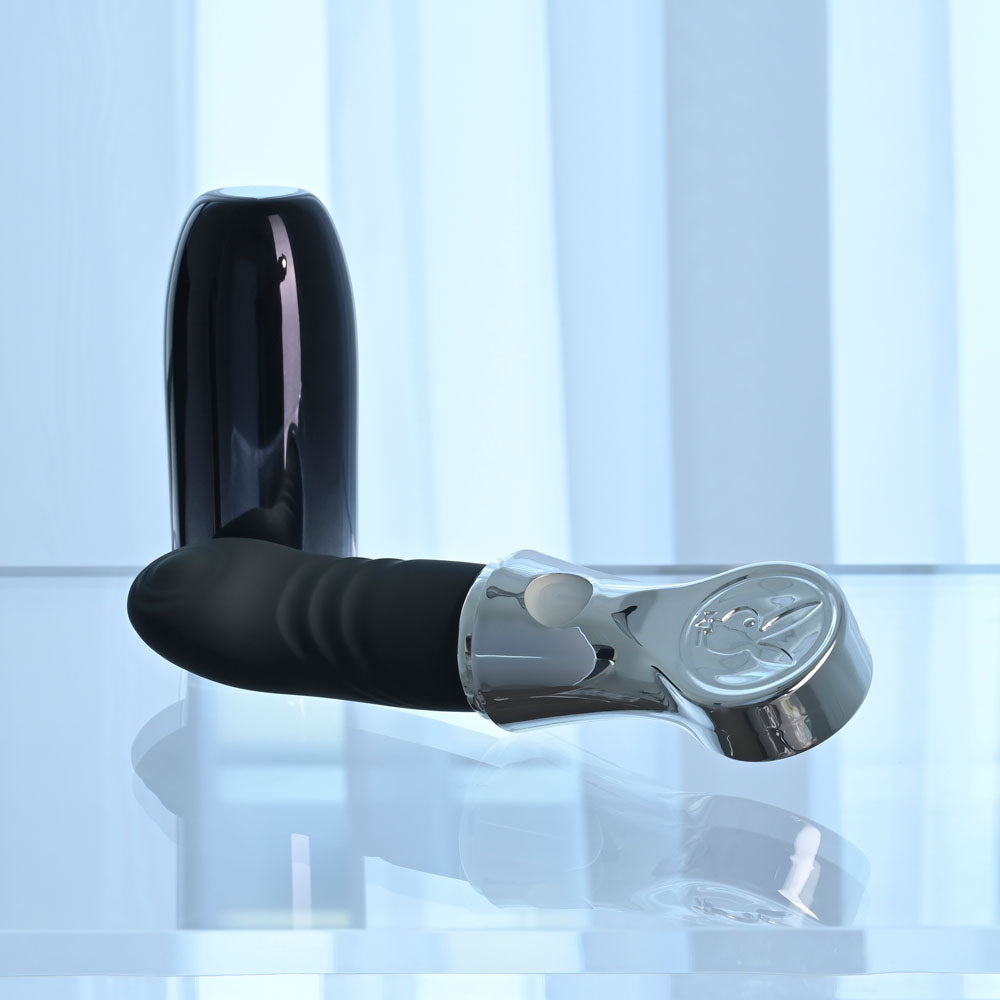 Playboy Pleasure BON VOYAGE - Chrome 18.7 cm USB-C Rechargeable Tapping Vibrator