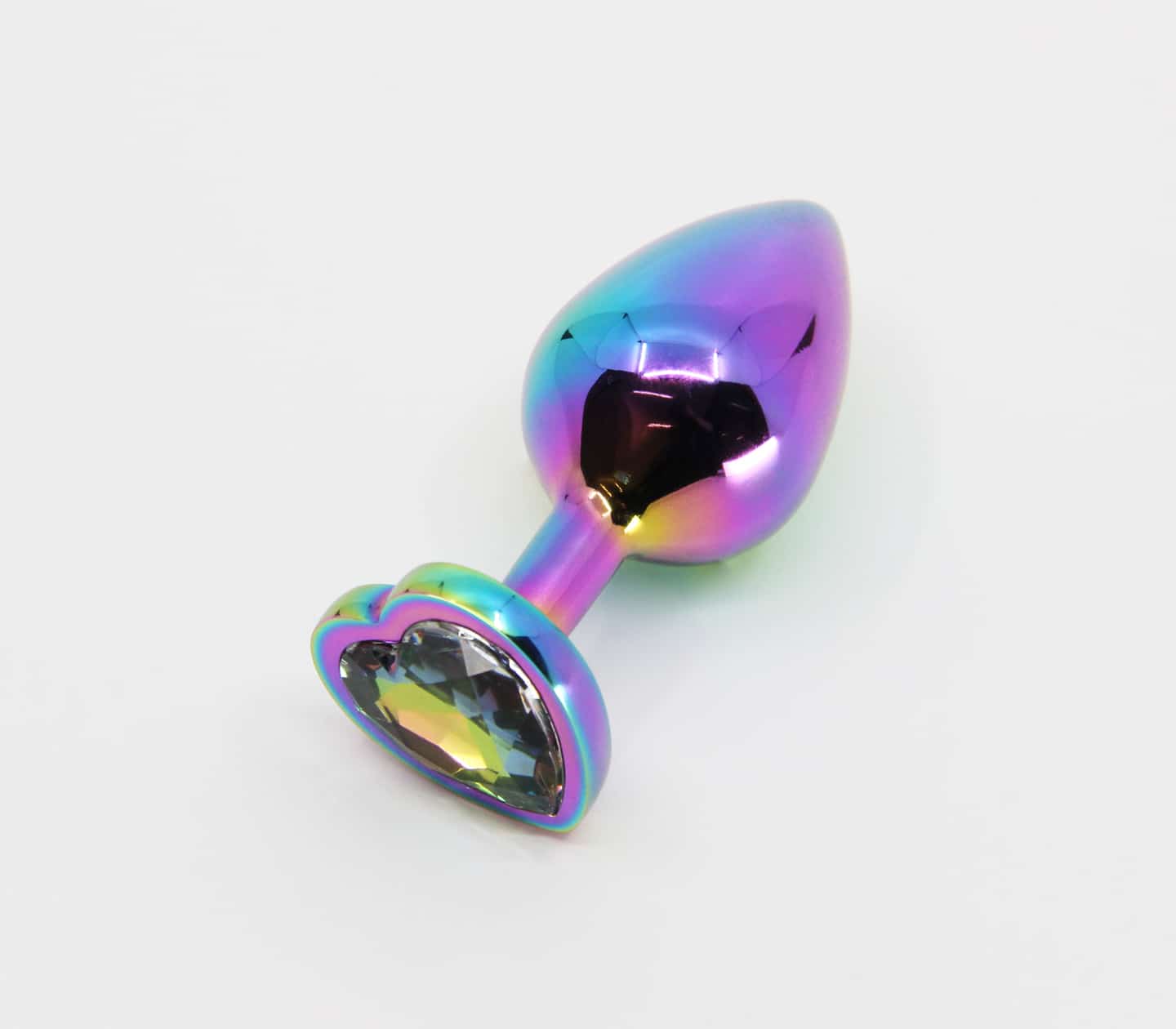 PLU002 - Pride/Rainbow - Rainbow Chrome - Small - Love in Leather