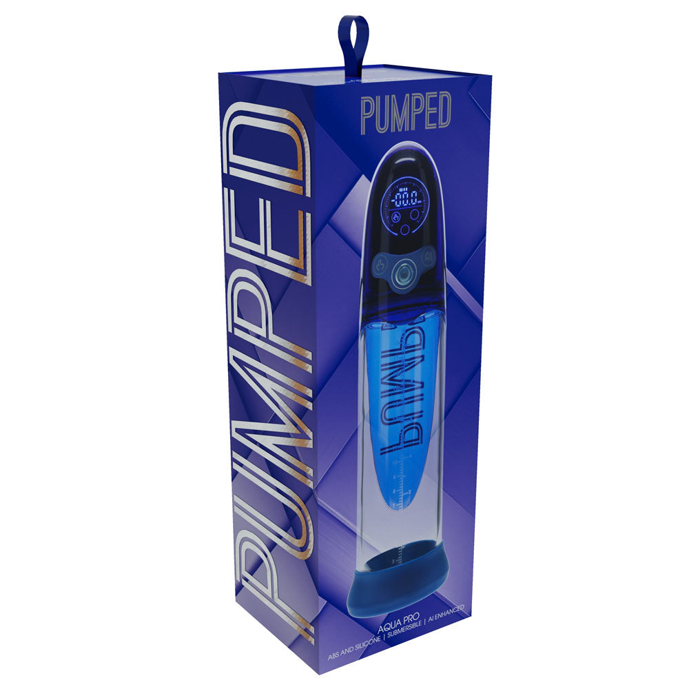 PUMPED Aqua-Pro Auto Pump -  - /Clear USB Rechargeable AI-Enabled Submersible Auto Penis Pump