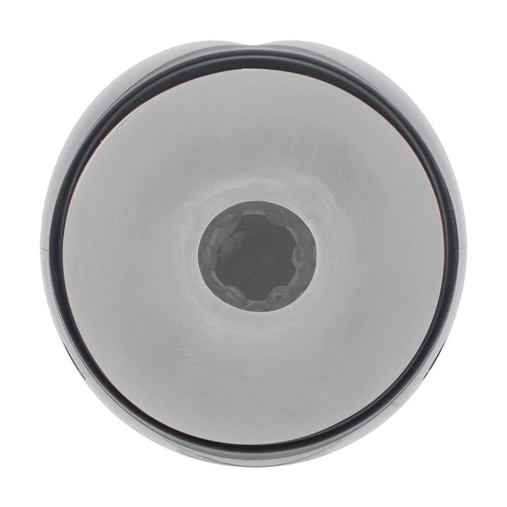 PUMPED Virtuo - Gunmetal - Gunmetal Grey/Clear USB Rechargeable Sucking And Vibrating Auto Masturbator