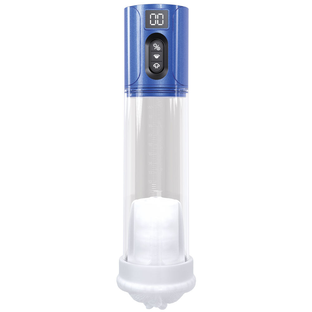 PUMPED HyperLift Penis Pump -  - Metallic /Clear USB Rechargeable Auto Pump