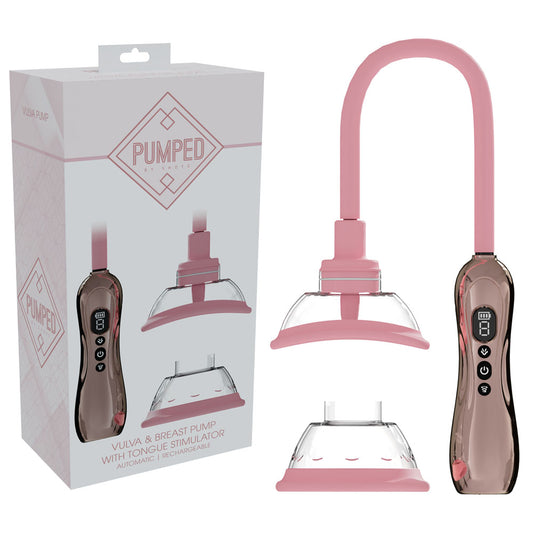 PUMPED Vulva & Breast Pump with Tongue Stimulator -  -  USB Rechargeable Ladies Pump Set