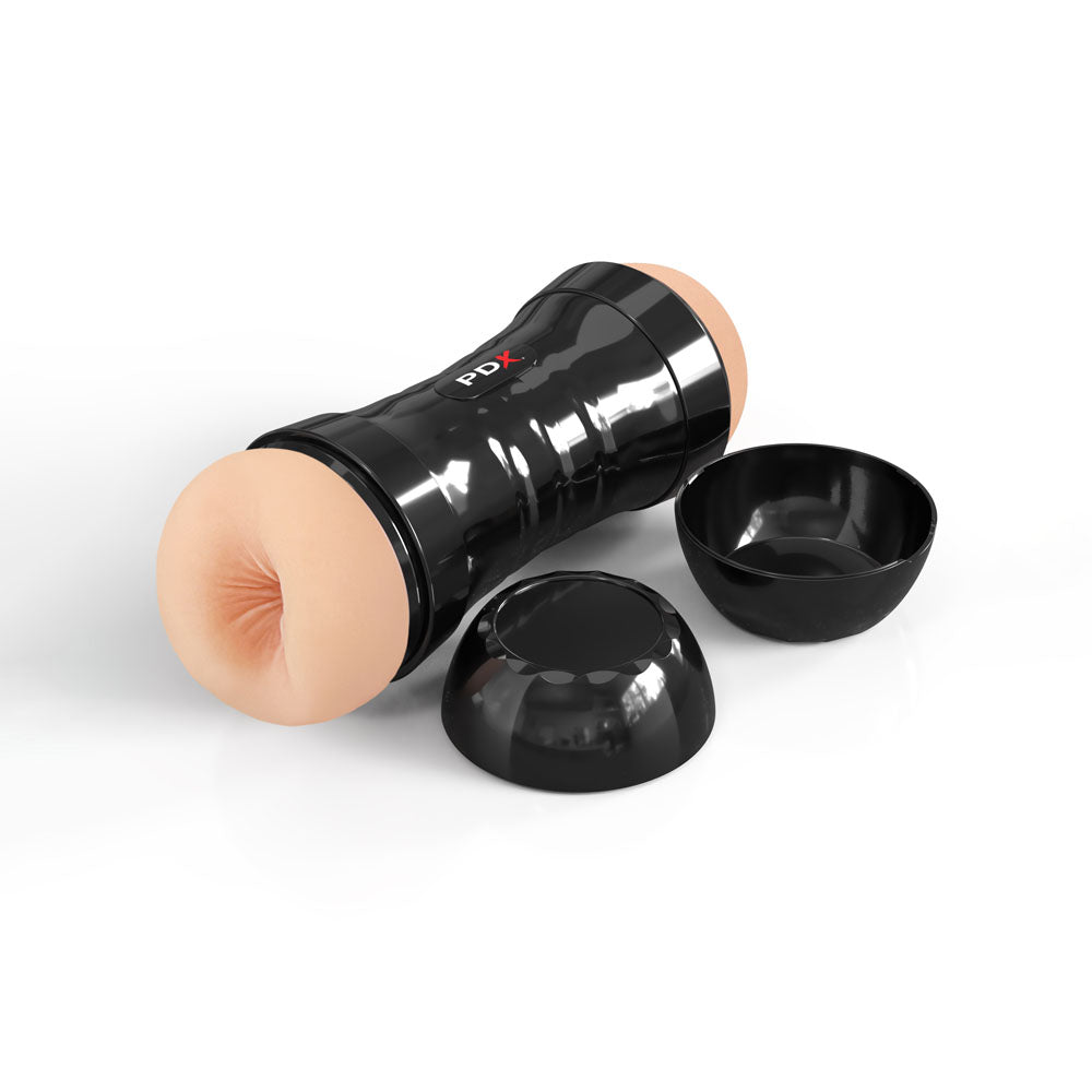 PDX Wet Pussies Super Flip-A-Pussy Over - Light -  Dual Ended Stroker (Vagina & Ass)