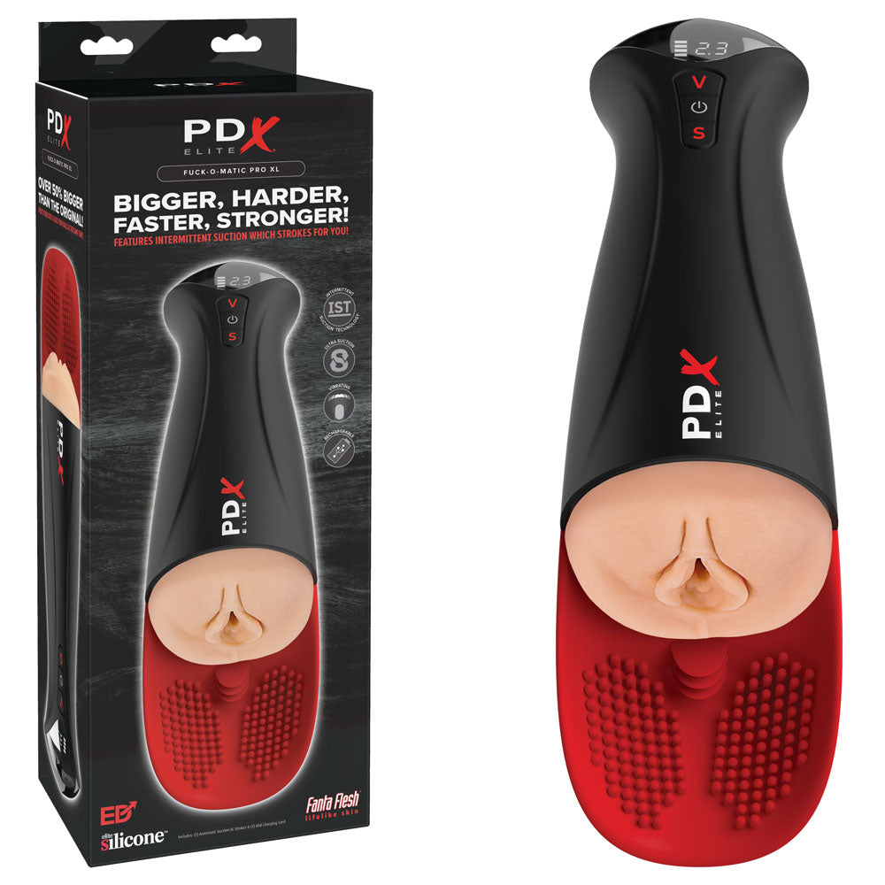 PDX Elite Fap-O-Matic Pro XL - Light -  USB Rechargeable Auto Stroker