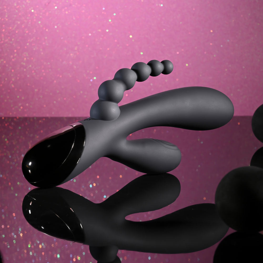 Selopa TRIPLE ACES -  19.7 cm USB Rechargeable Triple Stimulator Vibrator