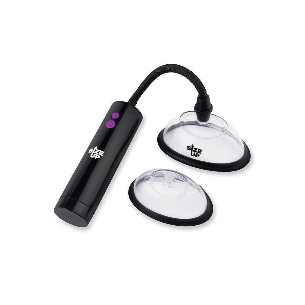 Size Up Rechargeable Power Plumper Pussy Pump -  USB Rechargeable Vagina Pump with Interchangeable Chambers