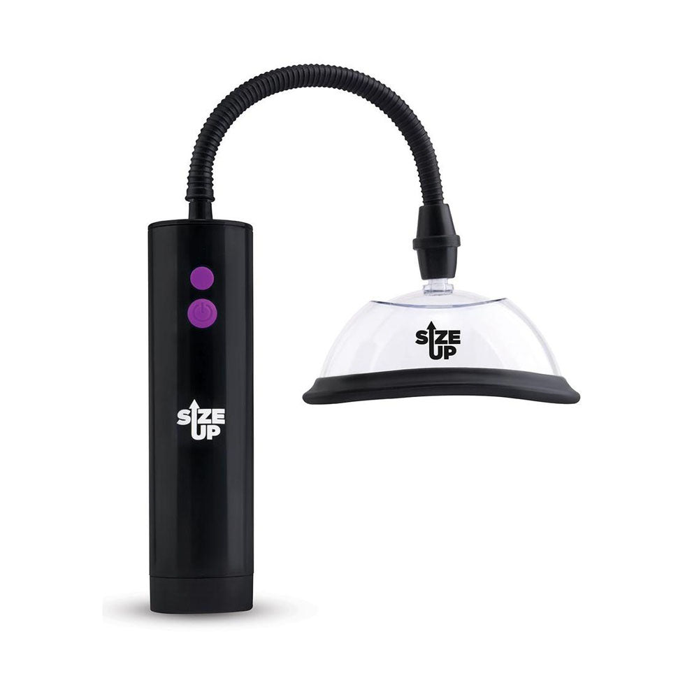 Size Up Rechargeable Power Plumper Pussy Pump -  USB Rechargeable Vagina Pump with Interchangeable Chambers