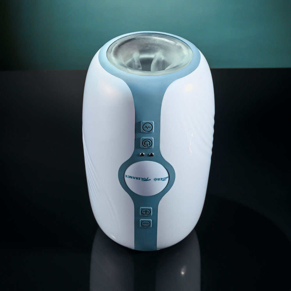 Zero Tolerance TOUCHDOWN -  15 cm USB Rechargeable Vibrating & Tightening Stroker