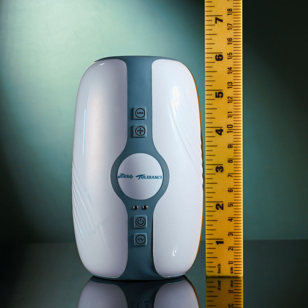 Zero Tolerance TOUCHDOWN -  15 cm USB Rechargeable Vibrating & Tightening Stroker