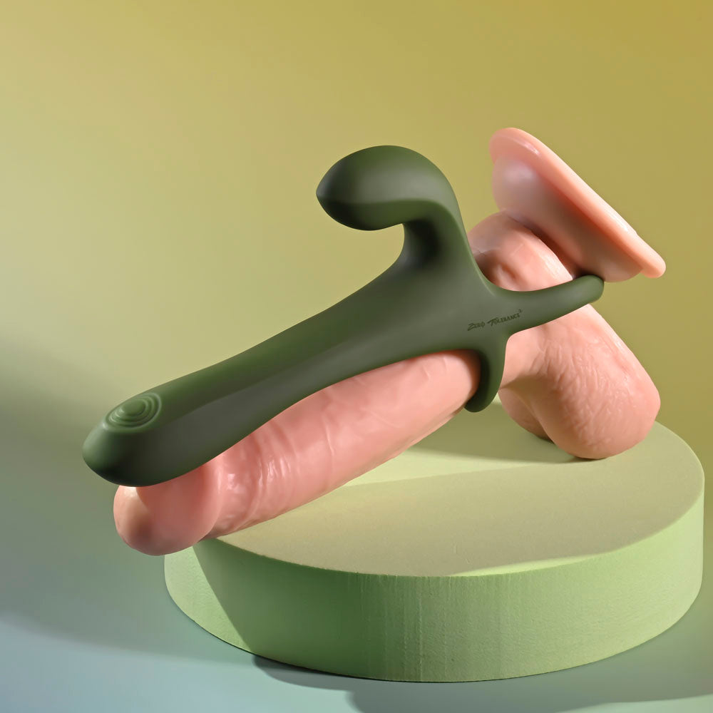 Zero Tolerance STRAP, TAP & GO -  USB Rechargeable Vibrating & Tapping Penis Sleeve cock ring with Wireless Remote