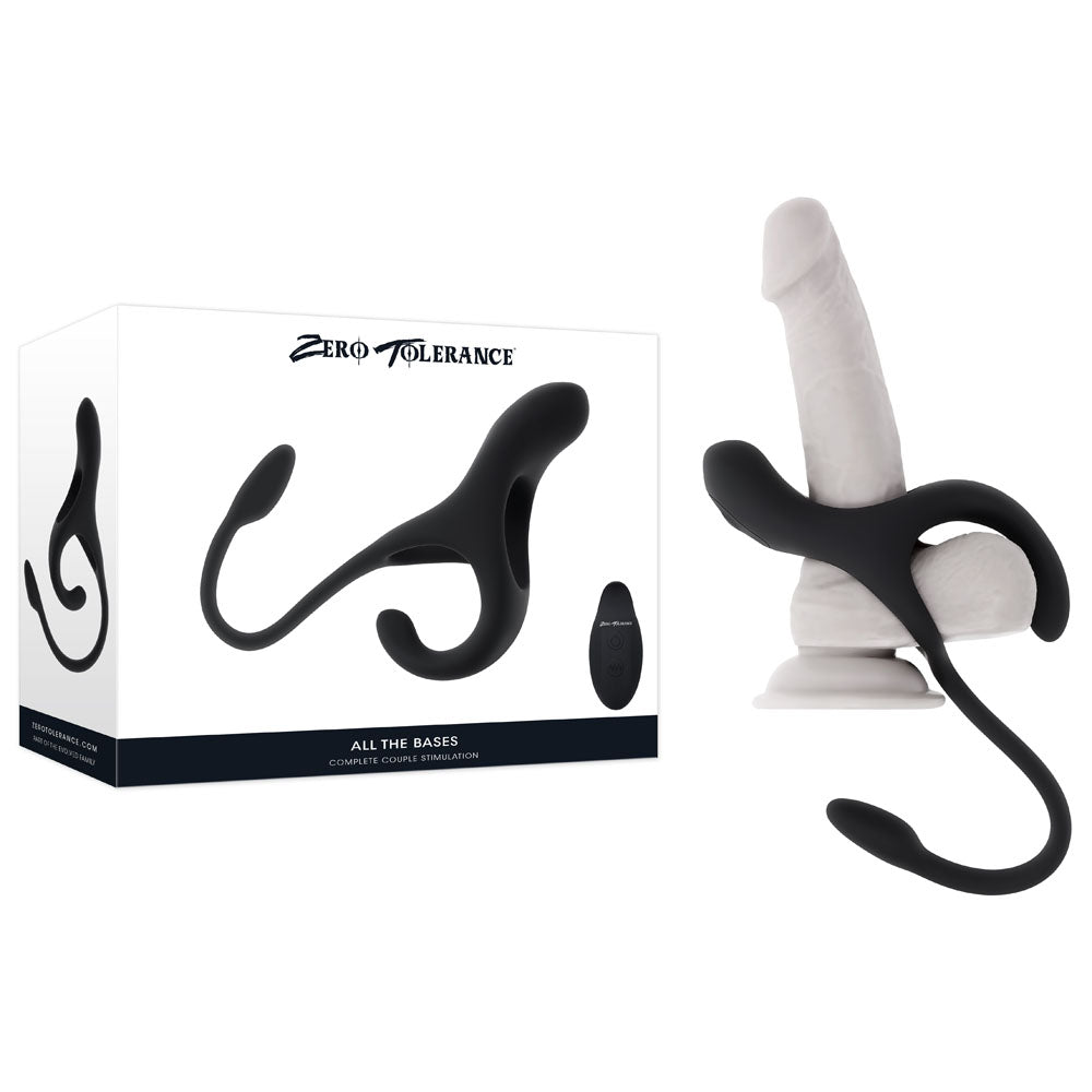 Zero Tolerance ALL THE BASES -  USB Rechargeable Vibrating Cock Ring with Wireless Remote