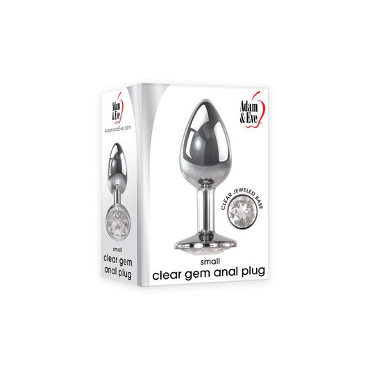 Adam & Eve Clear Gem Anal Plug - Small Adam & Eve