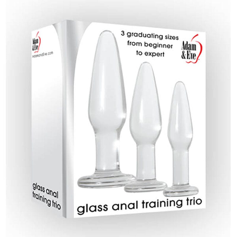 Adam & Eve Glass Anal Training Trio Adam & Eve