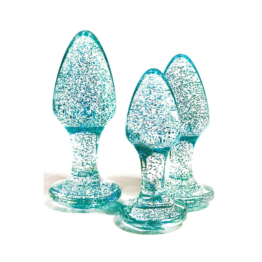 Adam & Eve Glitter Gem 3-Piece Butt Plug Set - Adam & Eve
