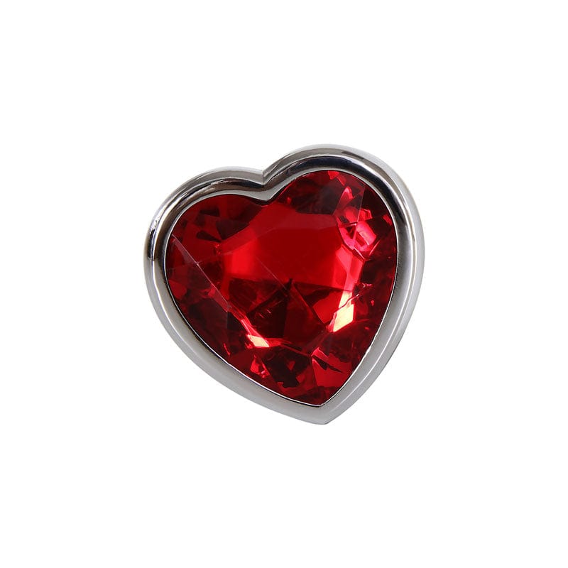 Adam & Eve Red Heart Gen Anal Plug - Large Adam & Eve