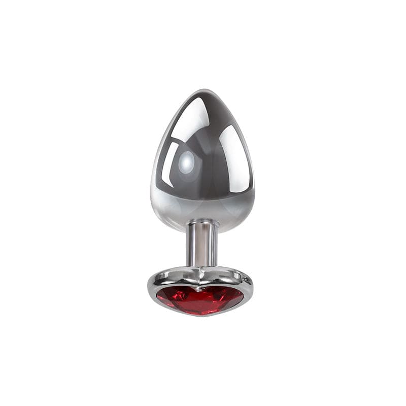 Adam & Eve Red Heart Gen Anal Plug - Large Adam & Eve