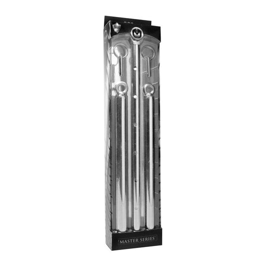Adjustable Steel Spreader Bar Silver Vibrant Vibes Australia - Quality Sex Toys - Great Prices