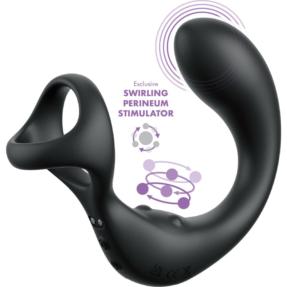 Anal Fantasy Elite Ass-Gasm Taint-alizer - USB Rechargeable Prostate Massage with Cock Ring